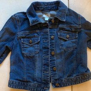Dark-Washed LOFT Denim Jacket